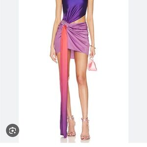 Baobab Collection Asymmetrical Pink and Purple Skirt